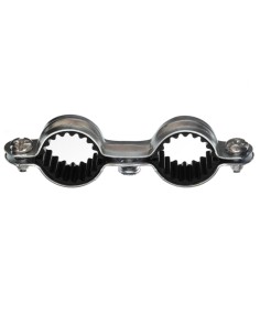 Double soundproof fixing collar M7X150 Diameter 20 Zinc...