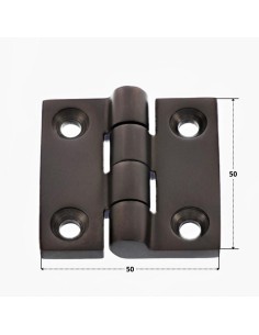Hinge Square 50X50 Stainless Steel A4 Black 2