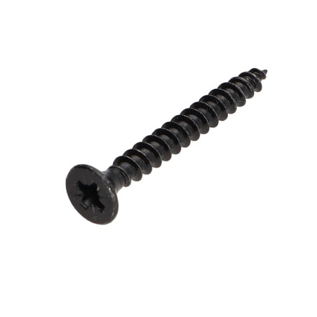 1 x Chipboard Screw Stainless Steel A2 Black Countersunk Head Pozi 6X30