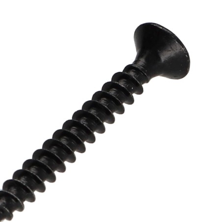 1 x Chipboard Screw Stainless Steel A2 Black Countersunk Head Pozi 6X30