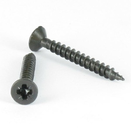 1 x Chipboard Screw Stainless Steel A2 Countersunk Head Pozi 4.5X20 Black