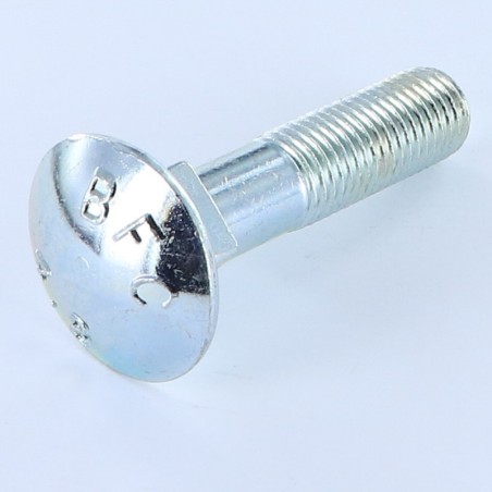 1 x Carriage Bolt M16X60 Partial Thread Zinc Plated