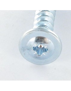 Euro screw Mushroom Pozi PZ2 6.3X13 Zinc Plated to 2