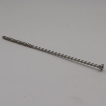 1 x Chipboard Screw Stainless Steel A2 Countersunk Head Pozi 6X200
