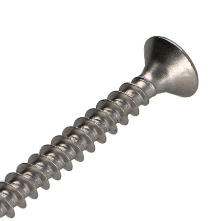 1 x Chipboard Screw Stainless Steel A2 Countersunk Head Pozi 6X55