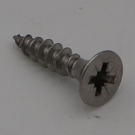 1 x Chipboard Screw Stainless Steel A2 Countersunk Head Pozi 4X12