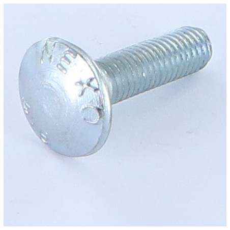 1 x Carriage Bolt M8X30 Thread Length: 22 Partial Thread Zinc Plated
