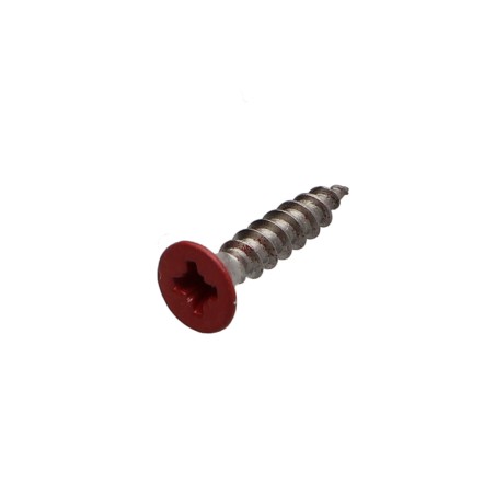 1 x Chipboard Screw Stainless Steel A2 Countersunk Head Pozi 4X20 RAL3000