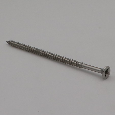 1 x Chipboard Screw Stainless Steel A2 Countersunk Head Pozi 6X110