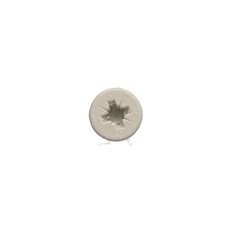 1 x Chipboard Screw Stainless Steel A2 Countersunk Head Pozi 4X20 Painted White 9010