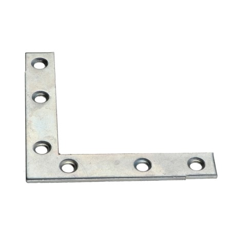 1 x Bracket Flat reinforcement Point Square 70X70X12 Zinc Plated