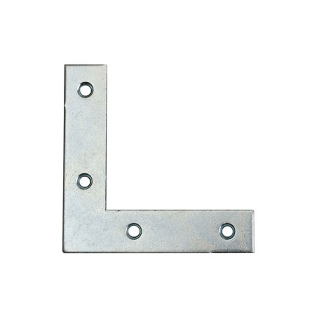 1 x Bracket Flat reinforcement Point Square 120X120X18 Zinc Plated