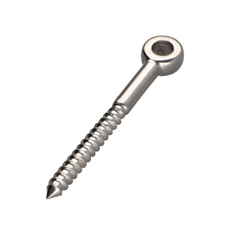 1 x Eyebolt Wood 8X80 Thread Length: 55 Eye 8.4 Stainless Steel A4