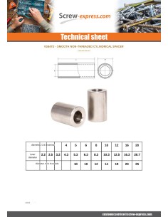 Coupling Nut Cylindrical Smooth 8X18 Diameter Internal 4... 2