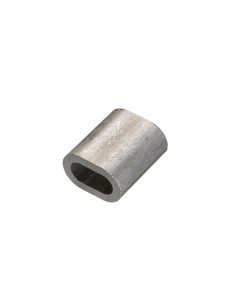 Crimp sleeve Aluminium for cable textile core Diameter 6...