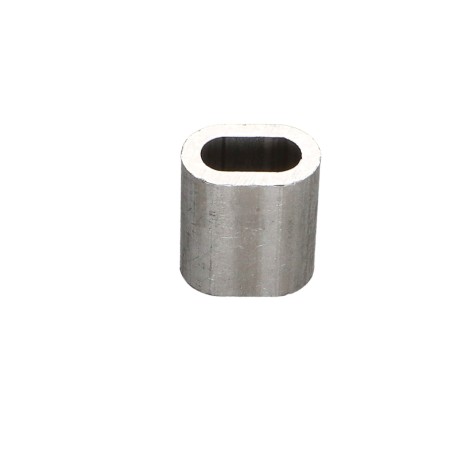 1 x Crimp sleeve Aluminium for cable textile core Diameter 6 and metallic core Diameter 5