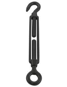 Hook And Eye Turnbuckle M5 Eye 8 Stainless Steel A4 Black