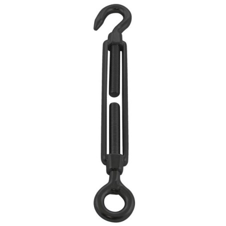 1 x Hook And Eye Turnbuckle M5 Eye 8 Stainless Steel A4 Black