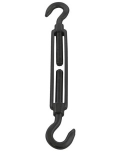 Hook And Hook Turnbuckle M8 Stainless Steel A4 Black