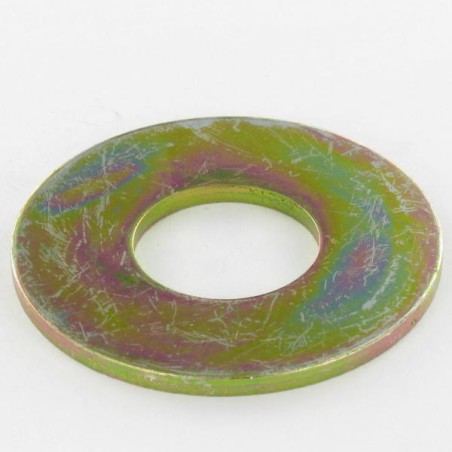 1 x Washer Flat M12X32X2.5 L Yellow Zinc
