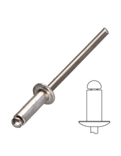 Rivet alu 3.2X8 Standard round head