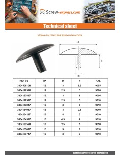 Screw Head Cover Polyethylene Head Diameter: 15 Diameter... 2