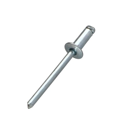 1 x Rivet Steel/ steel ZING 3.2X16 Thickness Of Panel 11 to 13 Flat Head