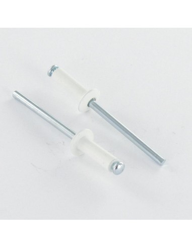 1 x Blind rivets Aluminium Stahlgewinde 4X12...