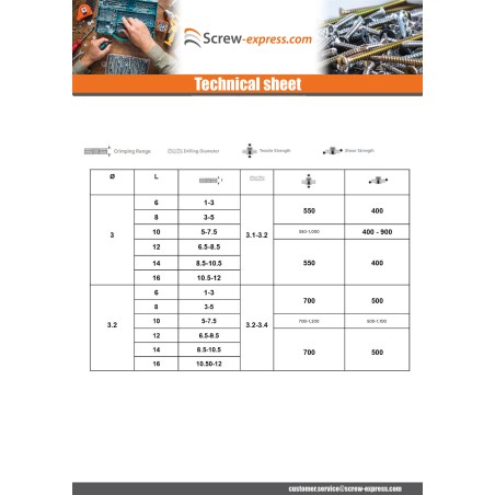 1 x Blind rivets Aluminium Stahlgewinde 3.2X10 Thickness Of Panel 5 to 7 Standard round head Ral8017/Chocolate Brown