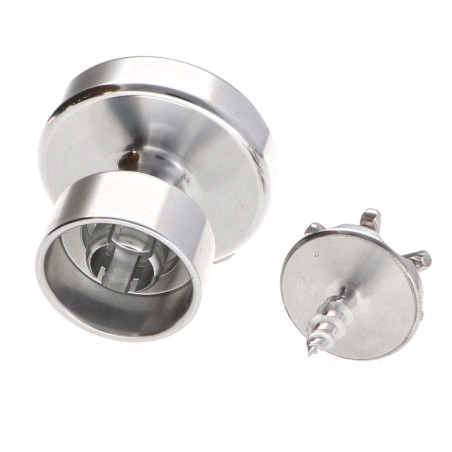 1 x Coat hook decorative Aluminium with fixing for plasterboard L'ATTACHANTE