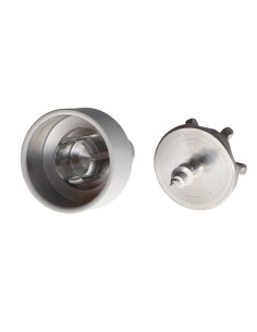 Hook decorative Aluminium White with fixing for... 2