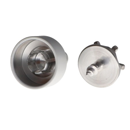1 x Hook decorative Aluminium White with fixing for plasterboard L'ATTACHANTE
