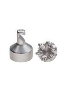 Hook decorative Aluminium with fixing for plasterboard...