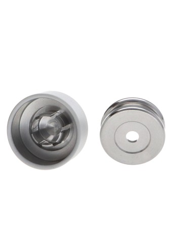 1 x Hook decorative Aluminium White with fixing...