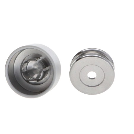 1 x Hook decorative Aluminium White with fixing multi-material L'ATTACHANTE