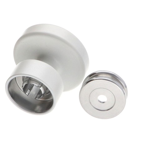 1 x Coat hook decorative Aluminium White with fixing multi-material L'ATTACHANTE