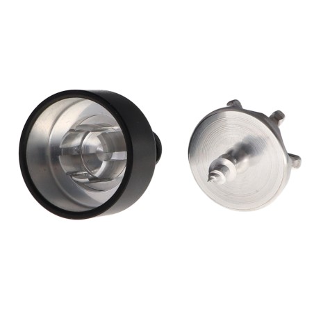 1 x Hook decorative Aluminium Black with fixing for plasterboard L'ATTACHANTE