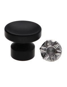 Coat hook decorative Aluminium Black with fixing for...