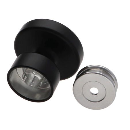 1 x Coat hook decorative Aluminium Black with fixing multi-material L'ATTACHANTE
