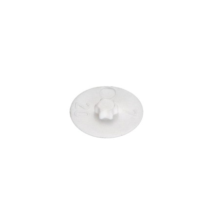1 x Screw Head Cover T15 Head Diameter: 12 Polyethylene Ral9010/Pure White