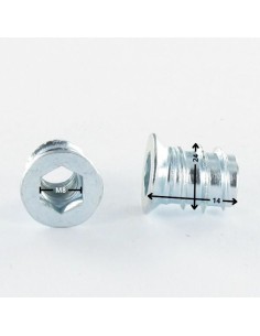 Nut Hexagon Socket 8 M8 14X24 Zinc Plated 312 2