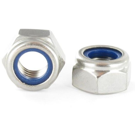 1 x Lock nut M20 Fine Thread Pitch 150 Zinc Plated