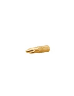Bit Industrial quality 1/4" C6.3 Titanium Pozi PZ1 Length 25