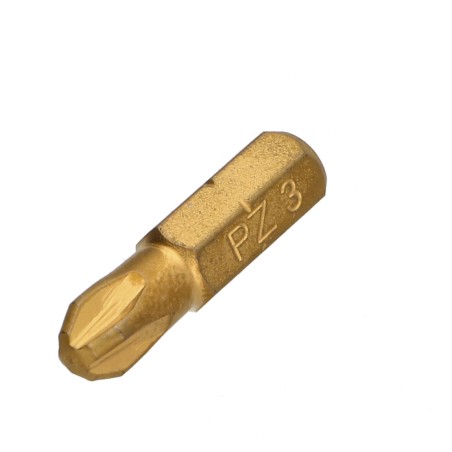 1 x Bit Industrial quality 1/4" C6.3 Titanium Pozi PZ3 Length 25