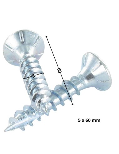 1 x Chipboard Screw Tekor Countersunk Head With...