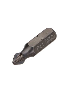 Bit Industrial quality 1/4" C6.3 Pozi PZ1 Length 25
