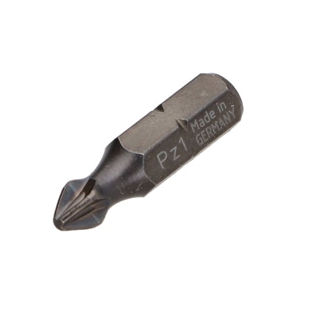 1 x Bit Industrial quality 1/4" C6.3 Pozi PZ1 Length 25