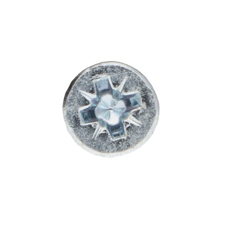 1 x Chipboard Screw Tekor Countersunk Head With Serration Pozi PZ2 3.5X30 cut Type 17 Drilling Point Full Thread Zinc