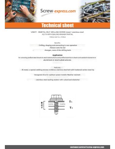 Self Drilling Bimetal Hexagonal Head 5.5X150 Thread... 2