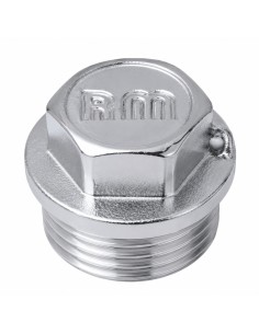 Male plug Figure 290 with lead seal 15X21 (1/2") Chrome...